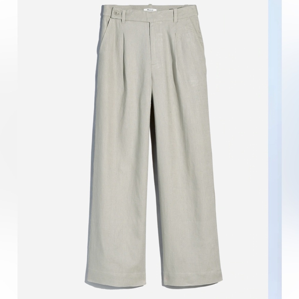 Madewell Harlow Wide Leg Pant in 100% Linen
